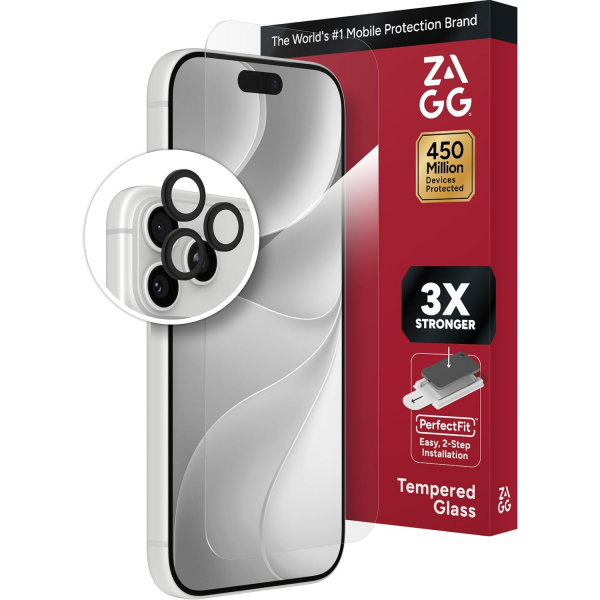ZAGG Glass+ iPhone 18 Pro Cam Ekran ve Kamera Koruyucu