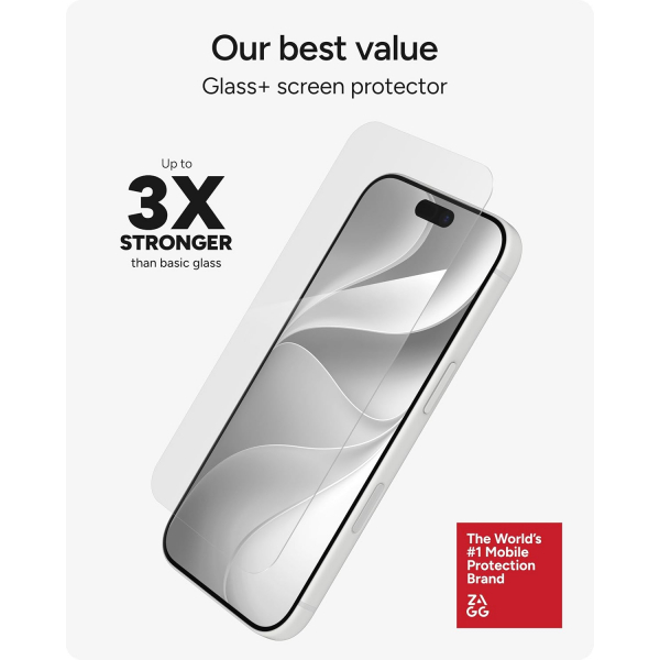 ZAGG Glass+ iPhone 18 Pro Cam Ekran ve Kamera Koruyucu