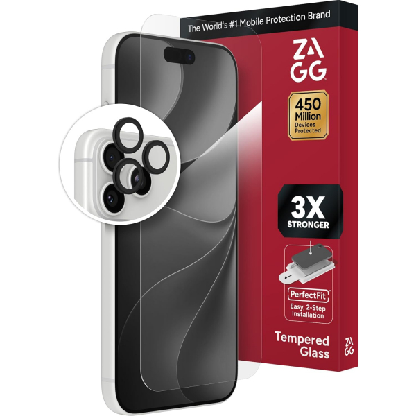 ZAGG Glass+ iPhone 18 Pro Max Ekran ve Kamera Koruyucu