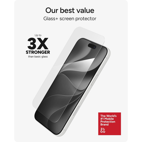 ZAGG Glass+ iPhone 18 Pro Max Ekran ve Kamera Koruyucu