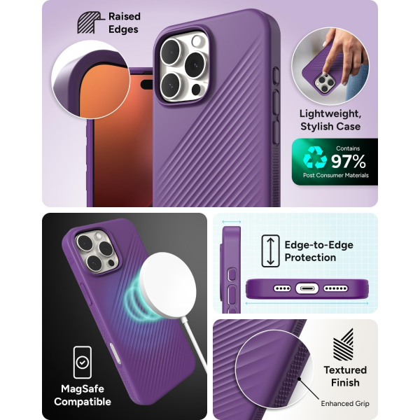 ZAGG Apple iPhone 16 Pro Max Luxe Snap Klf-Purple