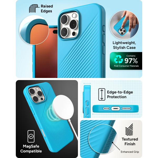 ZAGG Apple iPhone 16 Pro Max Luxe Snap Klf-River Blue