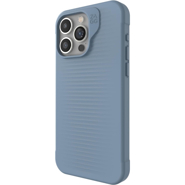 ZAGG Luxe Snap Serisi Apple iPhone 15 Pro Max MagSafe Uyumlu Klf-Blue