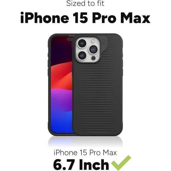 ZAGG Luxe Snap Serisi Apple iPhone 15 Pro Max MagSafe Uyumlu Klf-Green