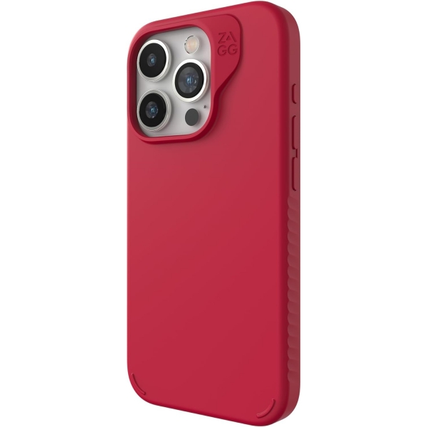 ZAGG Manhattan Snap Serisi Apple iPhone 15 Pro MagSafe Uyumlu Klf-Red
