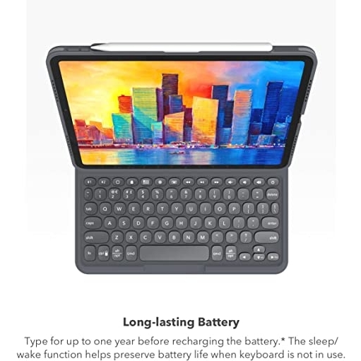 ZAGG Pro Keys Serisi iPad Pro Kablosuz Klavyeli Klf (12.9 in)
