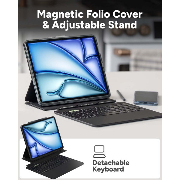 ZAGG Pro Keys iPad Air M2 Klavyeli Klf (11 in)