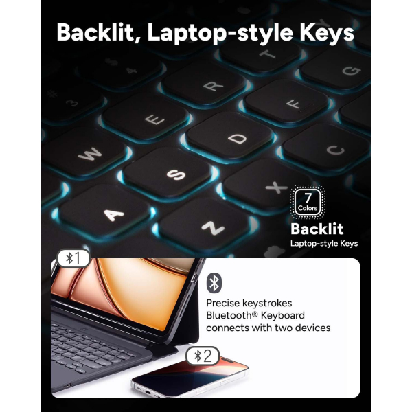 ZAGG Pro Keys iPad Air M2 Klavyeli Klf (13 in)