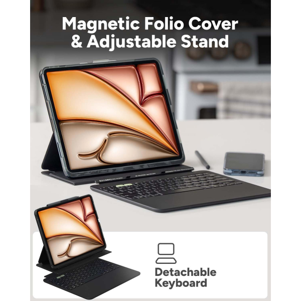 ZAGG Pro Keys iPad Air M2 Klavyeli Klf (13 in)