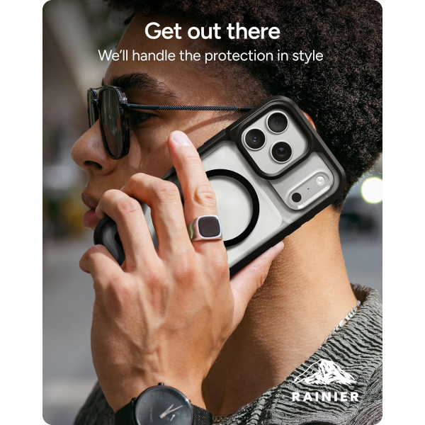 ZAGG Rainier iPhone 18 Pro Max Standl� K�l�f-Black
