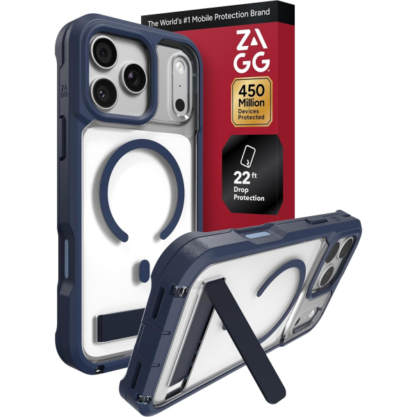 ZAGG Rainier iPhone 18 Pro Max Standl� K�l�f-Navy Blue