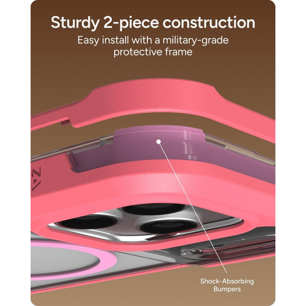 ZAGG Rainier iPhone 18 Pro Max Standl� K�l�f-Pink