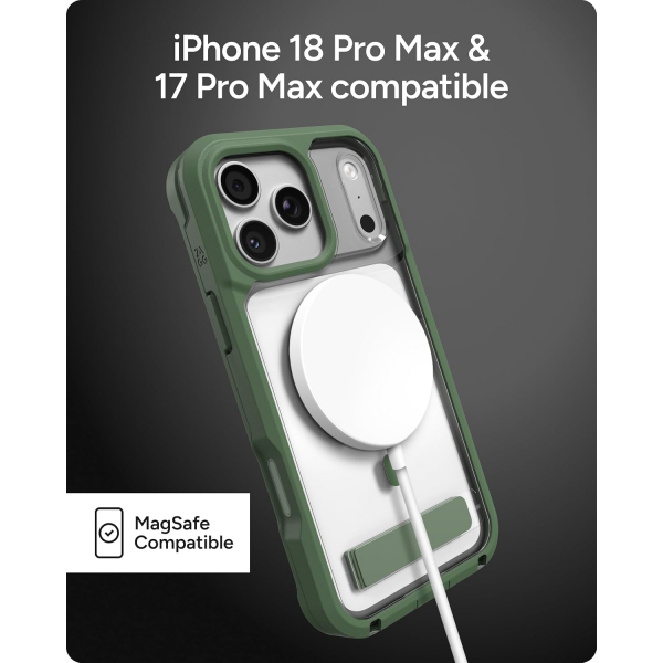 ZAGG Rainier iPhone 18 Pro Max Standl� K�l�f-Green