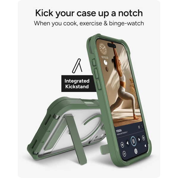 ZAGG Rainier iPhone 18 Pro Max Standl� K�l�f-Green