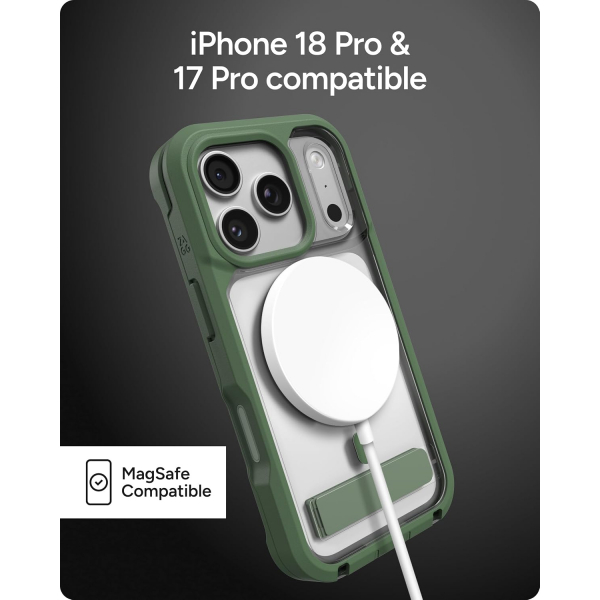ZAGG Rainier iPhone 18 Pro Standl� K�l�f-Green