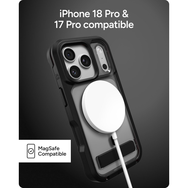 ZAGG Rainier iPhone 18 Pro Standl� K�l�f-Smoke Black