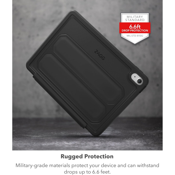ZAGG iPad A16 Rugged Klavyeli Klf (10.9/11 in)