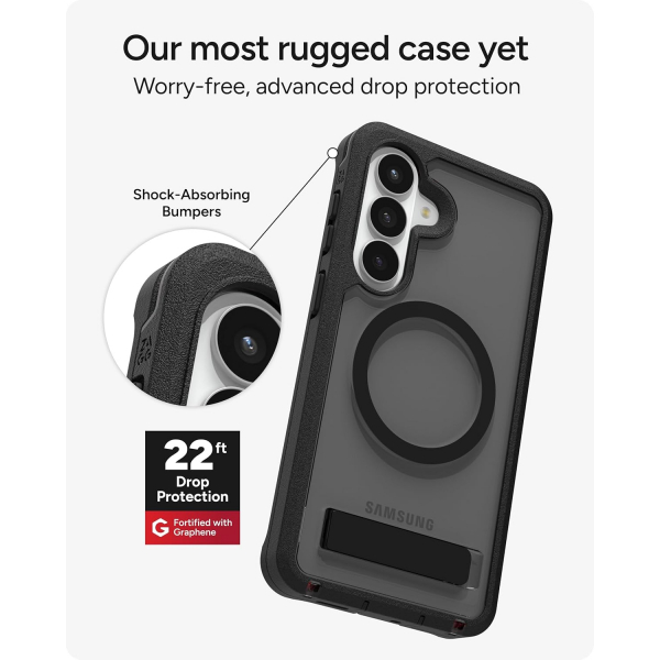 ZAGG Samsung Galaxy S26 Plus Rainier Snap K�l�f-Smoke Black