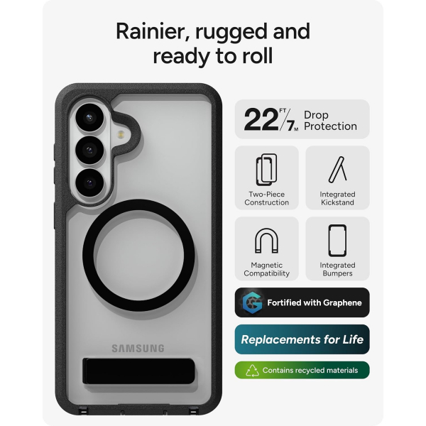 ZAGG Samsung Galaxy S26 Plus Rainier Snap K�l�f-Black