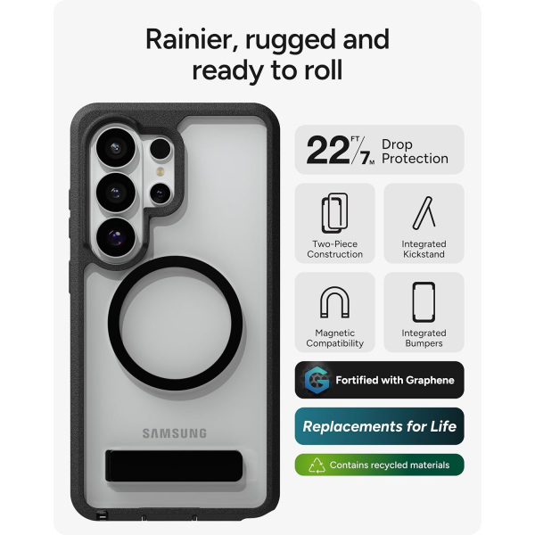 ZAGG Samsung Galaxy S26 Ultra Rainier Snap K�l�f-Black