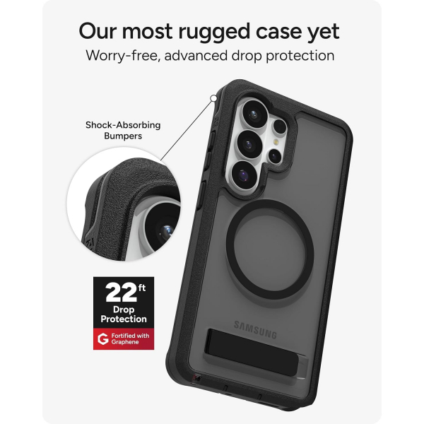 ZAGG Samsung Galaxy S26 Ultra Rainier Snap K�l�f-Smoke Black