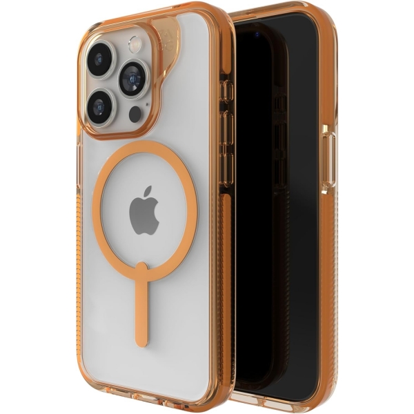 ZAGG Santa Cruz Snap iPhone 15 Pro effaf Klf -Orange