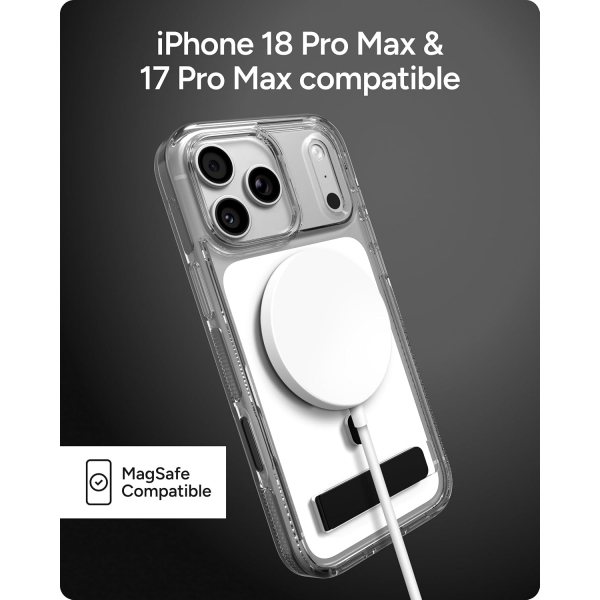 ZAGG Santa Cruz iPhone 18 Pro Max Standl� K�l�f-Black