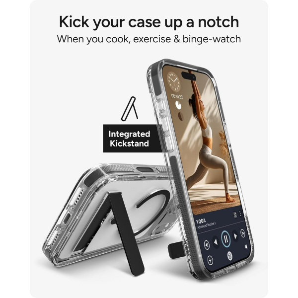 ZAGG Santa Cruz iPhone 18 Pro Max Standl� K�l�f-Black