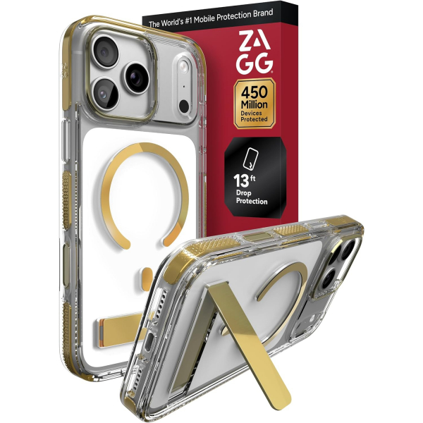 ZAGG Santa Cruz iPhone 18 Pro Max Standl� K�l�f-Gold
