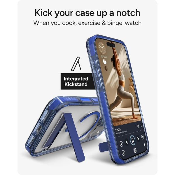 ZAGG Santa Cruz iPhone 18 Pro Max Standl� K�l�f-Luminous Blue