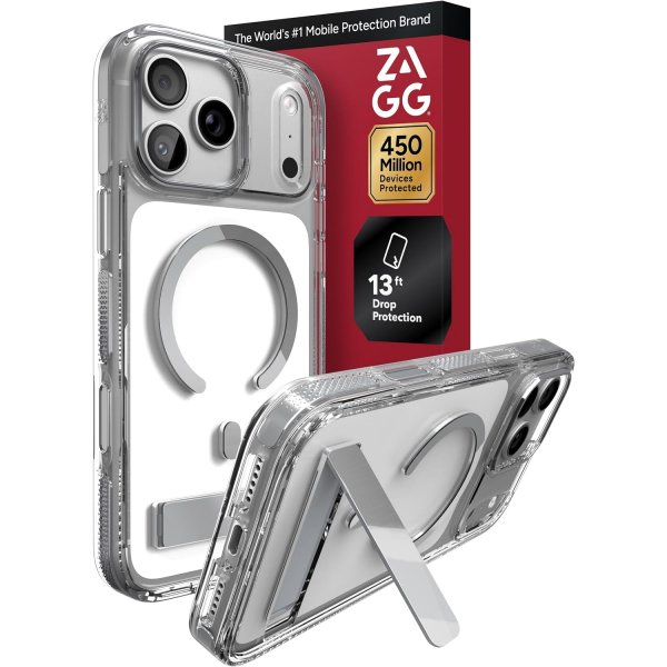 ZAGG Santa Cruz iPhone 18 Pro Max Standl� K�l�f-Silver