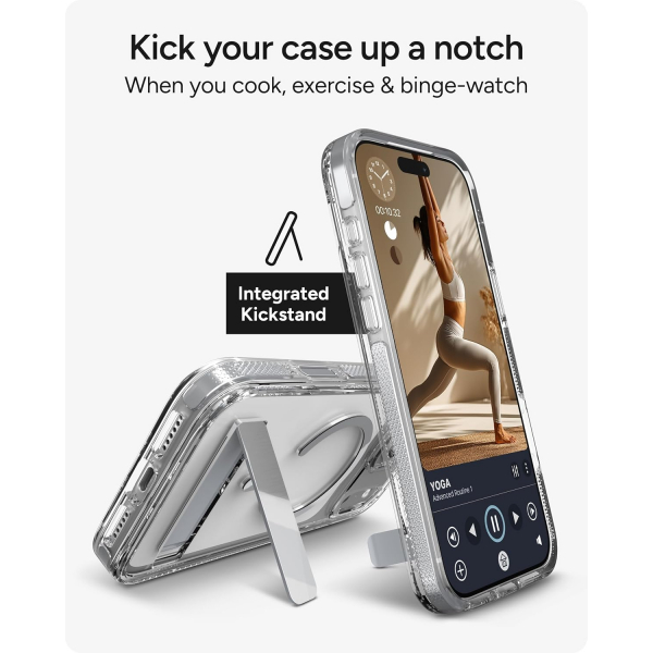 ZAGG Santa Cruz iPhone 18 Pro Max Standl� K�l�f-Silver