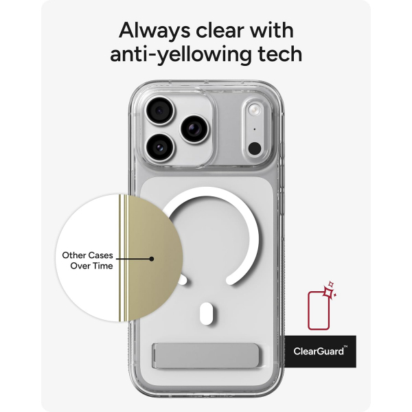 ZAGG Santa Cruz iPhone 18 Pro Max Standl� K�l�f-Clear