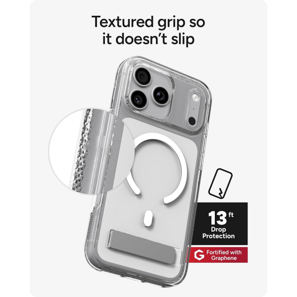 ZAGG Santa Cruz iPhone 18 Pro Max Standl� K�l�f-Clear