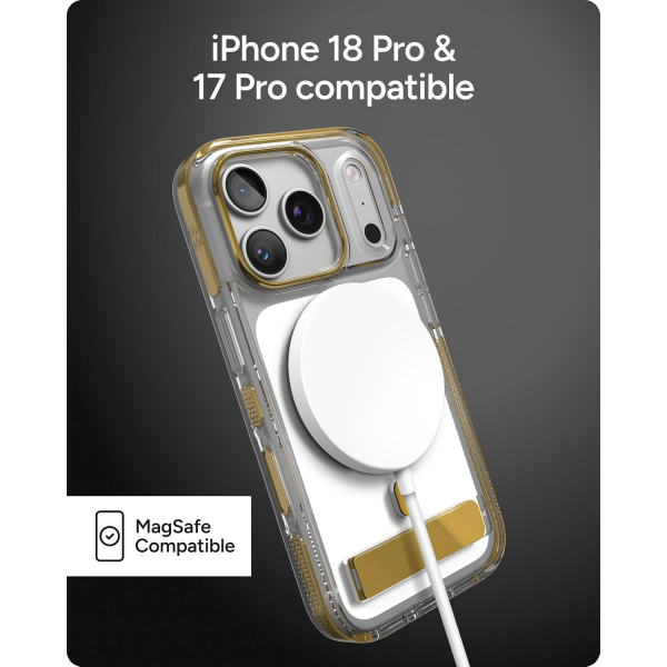 ZAGG Santa Cruz iPhone 18 Pro Standl� K�l�f-Gold