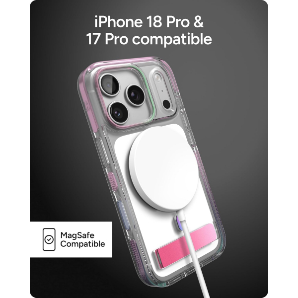 ZAGG Santa Cruz iPhone 18 Pro Standl� K�l�f-Opalescent