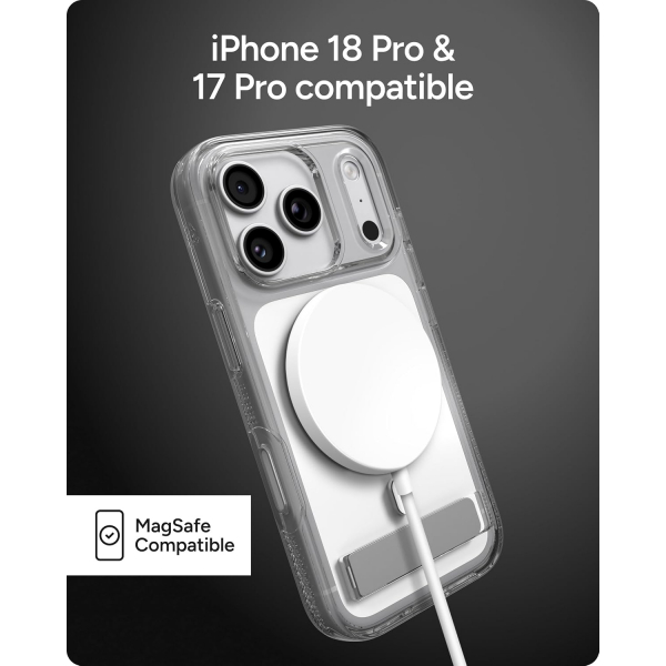 ZAGG Santa Cruz iPhone 18 Pro Standl� K�l�f-Clear
