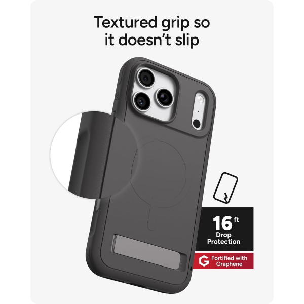 ZAGG Sedona iPhone 18 Pro Max Standl� K�l�f-Gray