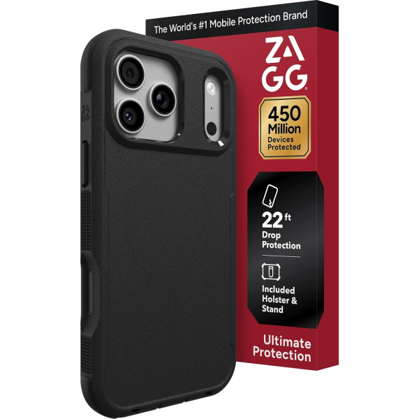 ZAGG Teton iPhone 18 Pro Max Kemer Klipsli K�l�f-Black