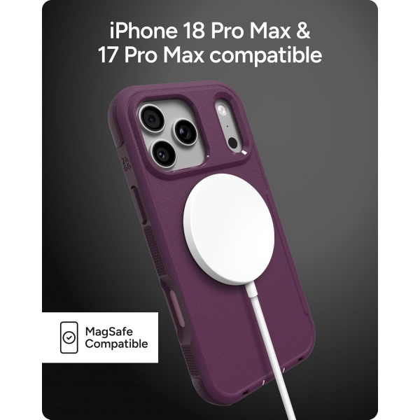 ZAGG Teton iPhone 18 Pro Max Kemer Klipsli K�l�f-Purple
