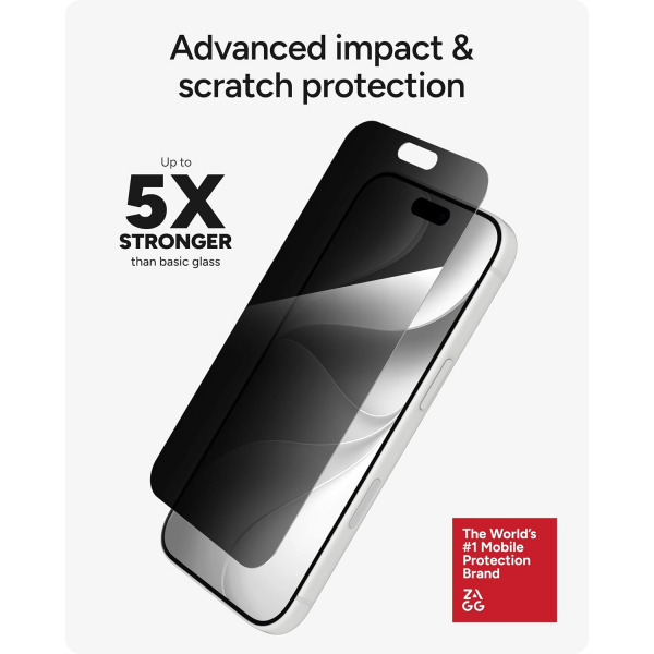 ZAGG XTR Privacy iPhone 18 Pro Gizlilik Ekran Koruyucu
