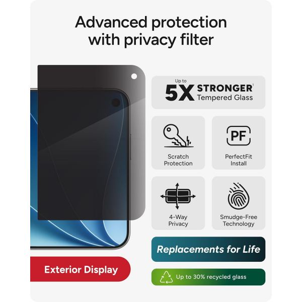 ZAGG XTR iPhone Duo Gizlilik Ekran Koruyucu