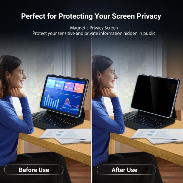 ZOEGAA iPad Mini 6/7 Privacy Ekran Koruyucu