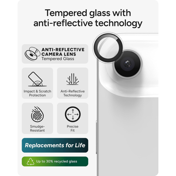 ZAGG iPhone Air Kamera Lens Ekran Koruyucu 