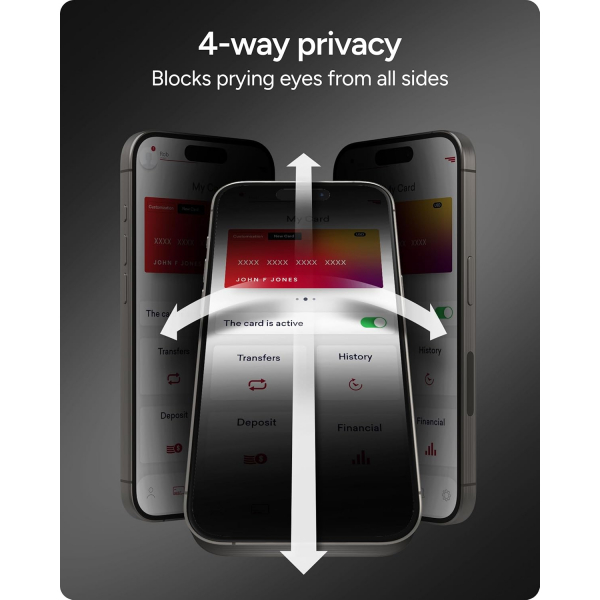 ZAGG iPhone Air XTR Privacy Ekran Koruyucu 