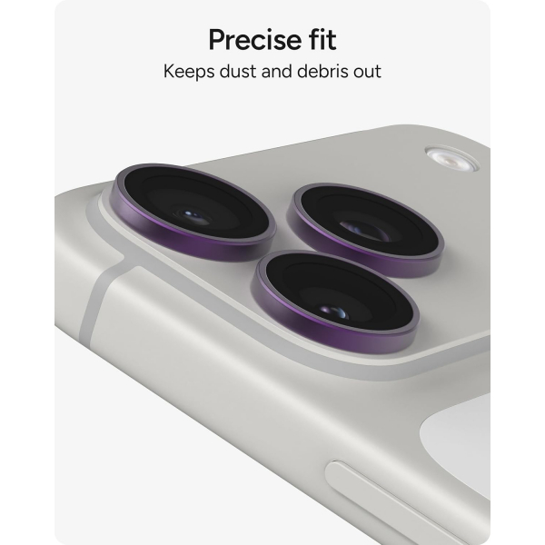 ZAGG iPhone 18 Pro Kamera Lens Koruyucu-Fresh Purple