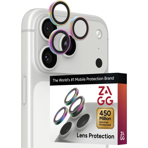 ZAGG iPhone 18 Pro Kamera Lens Koruyucu-Iridescent