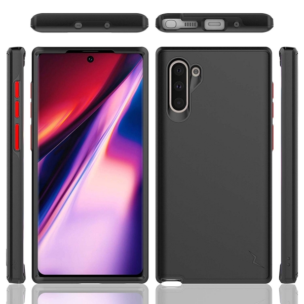 Zizo Samsung Galaxy Note 10 Division Serisi Klf (MIL-STD-810G)-Black