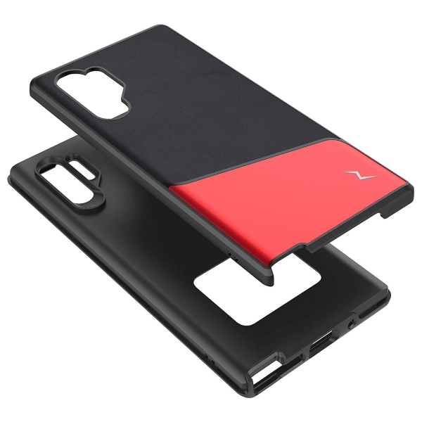 Zizo Samsung Galaxy Note 10 Plus Division Serisi Klf (MIL-STD-810G)-Metallic Red