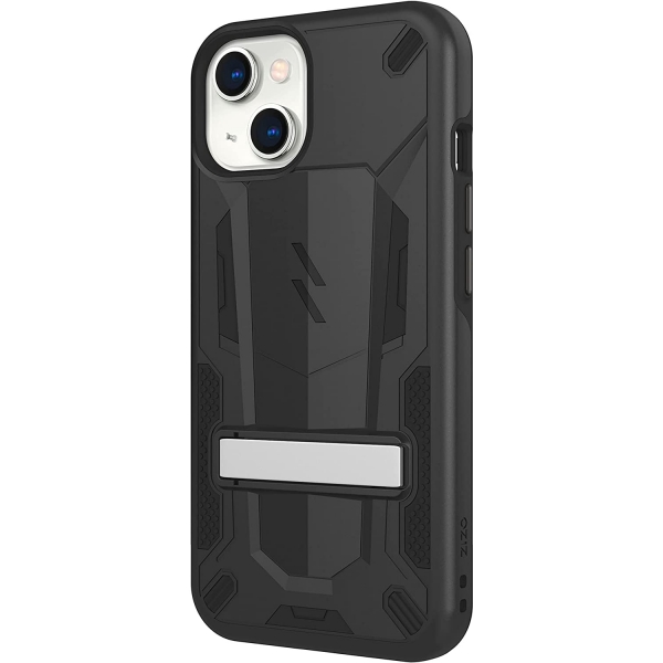 Zizo iPhone 13 Transform Serisi Kickstand Klf (MIL-STD 810G)-Black/Black
